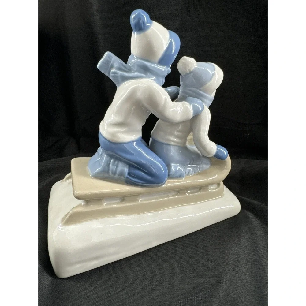 Sled Ride Paul Sebastian Porcelain Figurine 6